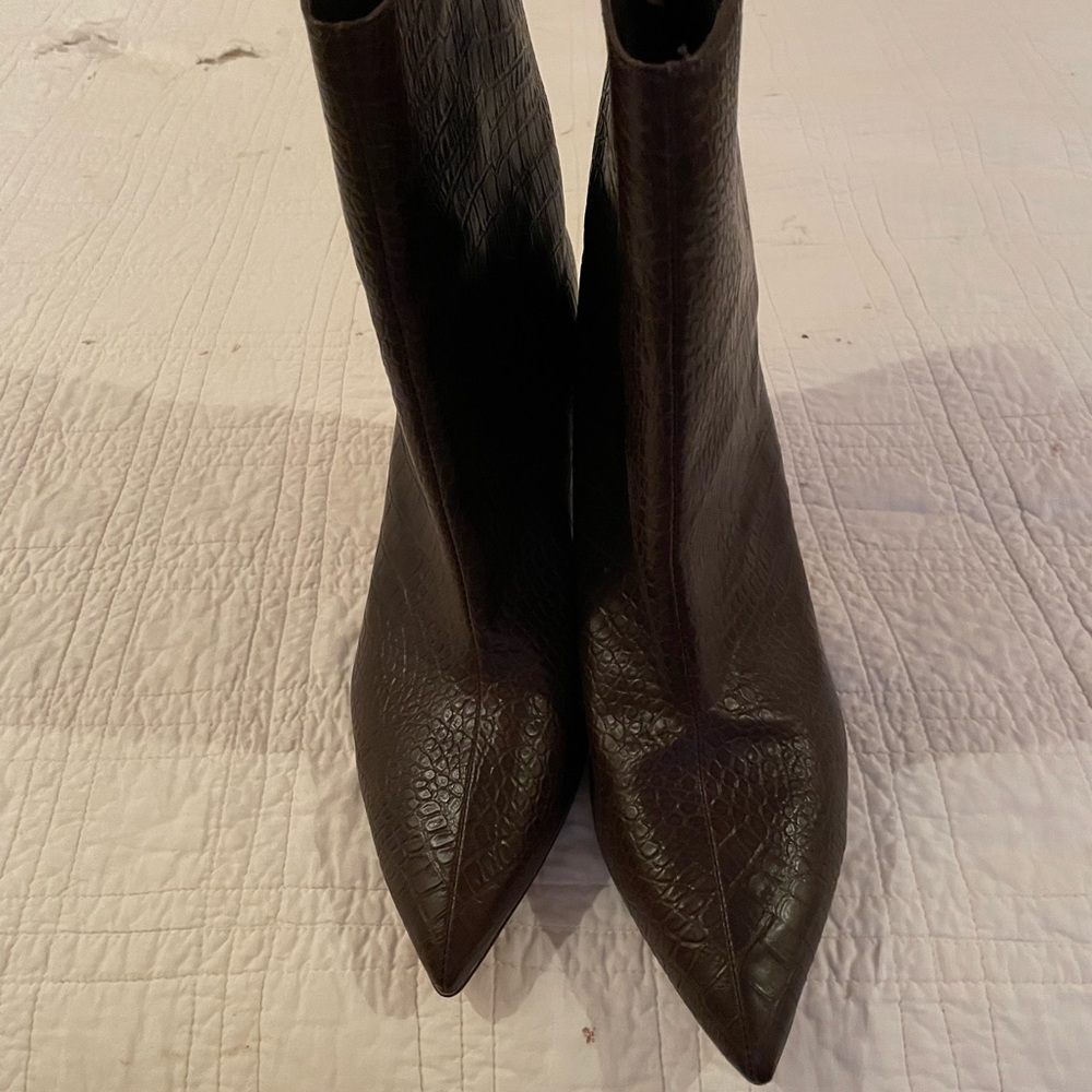 Express faux croc boots